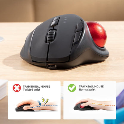 Dragon 2.4Ghz with Bluetooth Trackball Mouse