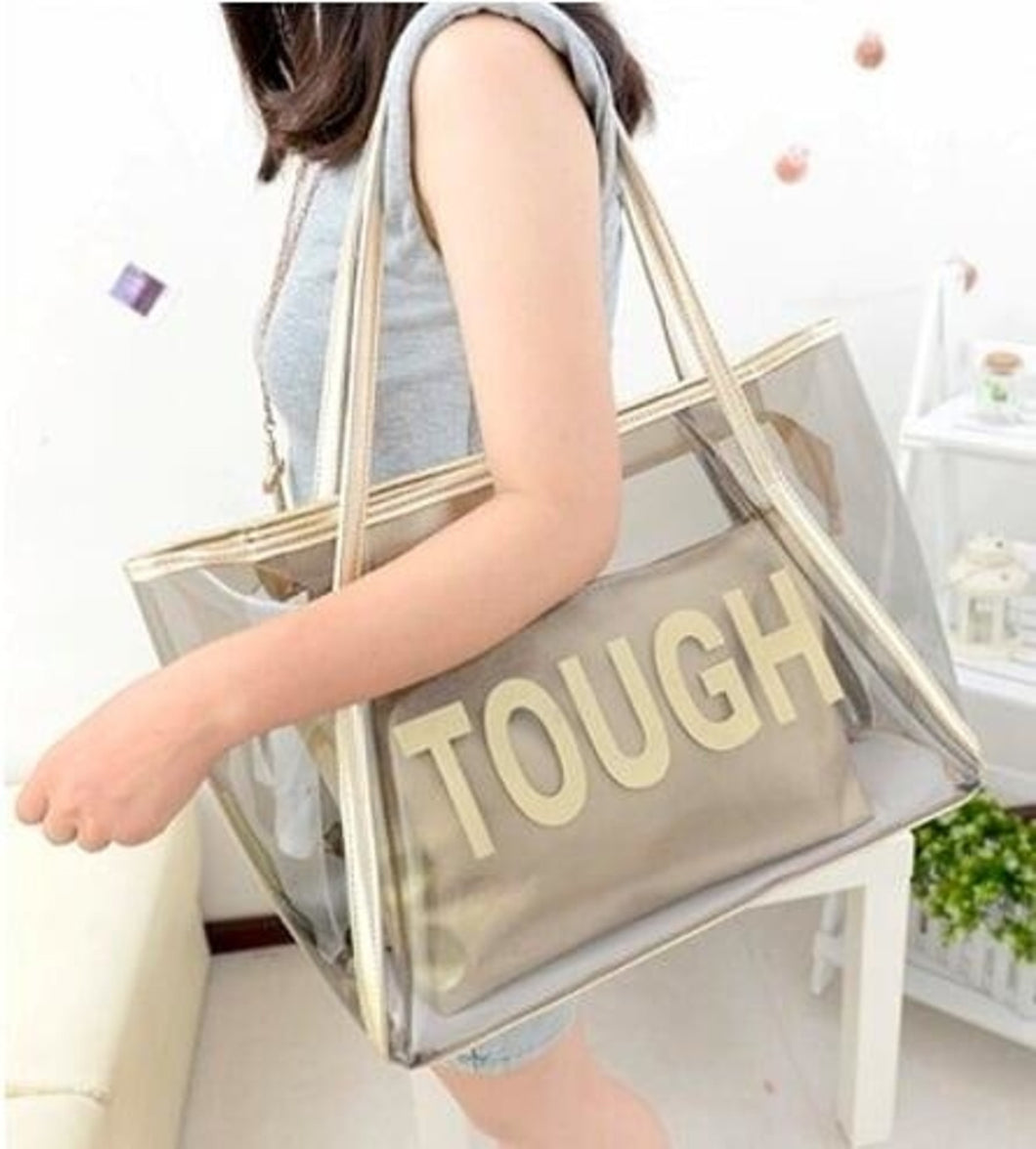 Clear Tote Bag with Detachable Inner Bag