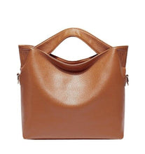 Load image into Gallery viewer, Top Handle Leather Shoulder Bag
