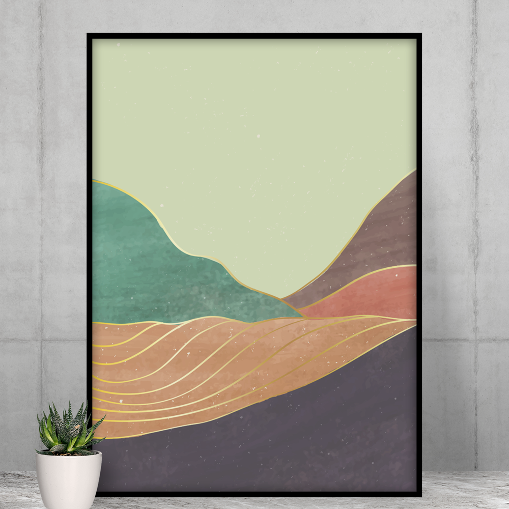 Tranquil Mountains Premium Matte vertical posters