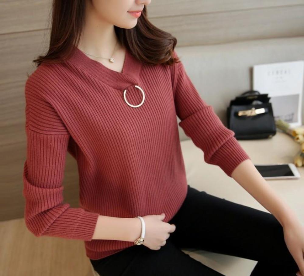 Womens V Neck Sweaters