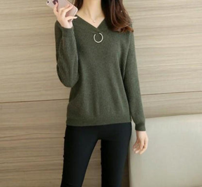 Womens V Neck Sweaters