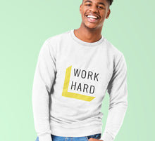 Load image into Gallery viewer, Mens Work Hard Inspirational Crewneck Sweatshirt
