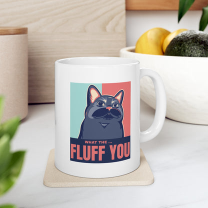 Funny Cat Fluff Mug