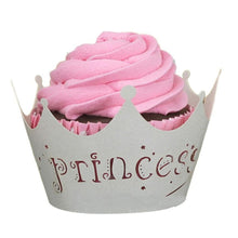 Load image into Gallery viewer, Imperial Crown Lace Laser Cut Cupcake Muffin Wrapper 100 pcs
