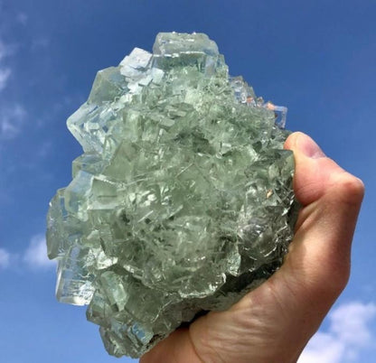 Natural Raw Green Fluorite Natural Crystal 5 lb