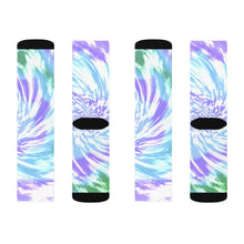 Load image into Gallery viewer, Purple Tie Dye Novelty Socks
