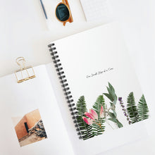 Load image into Gallery viewer, One Small Step at a Time Plant Theme Spiral Notebook
