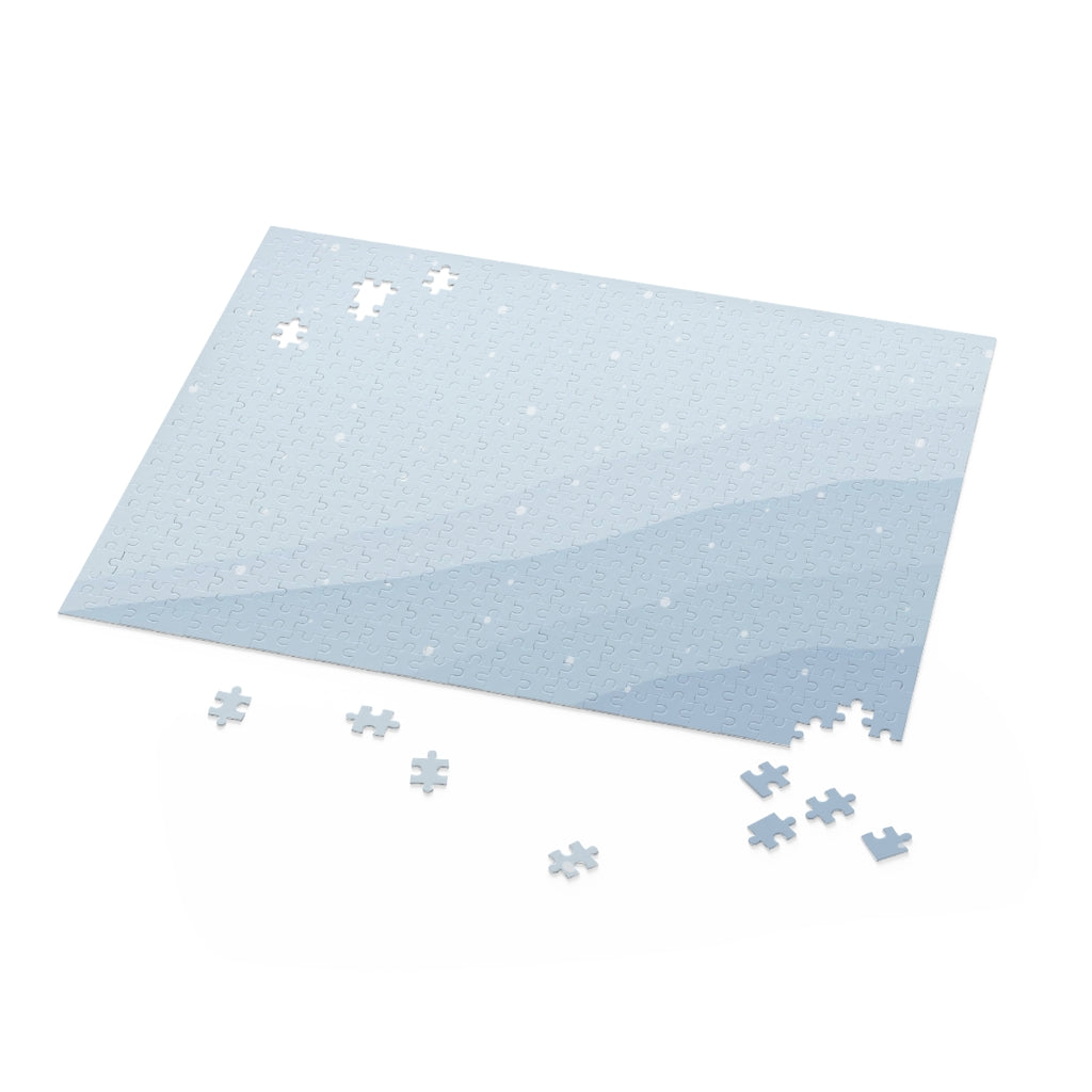Snowy Blue Landscape Jigsaw Puzzle 500-Piece