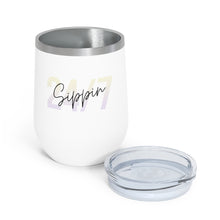 Load image into Gallery viewer, Sippin Insulated Wine Tumbler 12oz for Hot or Cold Liquid
