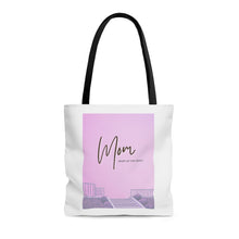 Load image into Gallery viewer, Shopper Tote Mom is The Heart Of The Family Bag Medium
