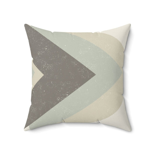 Layered Arrow Design Throw Cushion - 20" x 20"