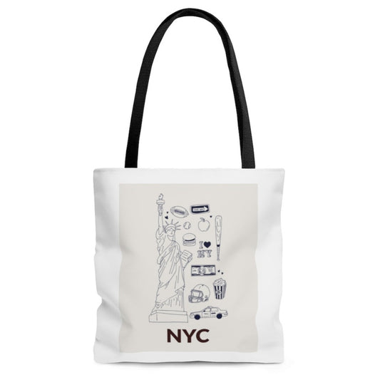 Symbols of NYC Everyday Shopper Tote Bag Medium