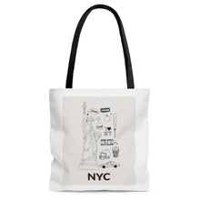 Load image into Gallery viewer, Symbols of NYC Everyday Shopper Tote Bag Medium
