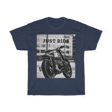 Load image into Gallery viewer, Motorcycle Just Ride Heavy Cotton T-Shirt
