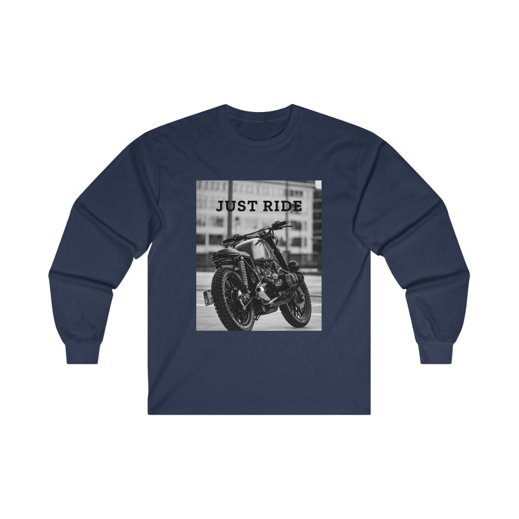 Men's Motorcycle Graphic Long Sleeve Tee