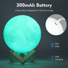 Load image into Gallery viewer, Touch Control 16 Colors Moon Lamp with Remote Control
