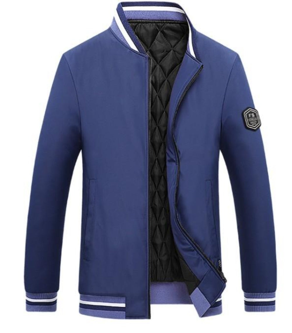 Mens Baseball Jacket with Inner Warming Layer
