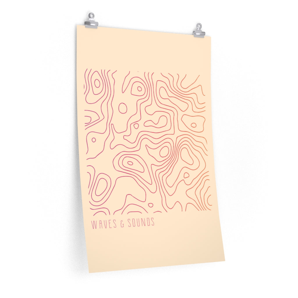 Waves and Sounds Music Poster