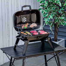 Load image into Gallery viewer, Portable Tabletop BBQ Charcoal Grill
