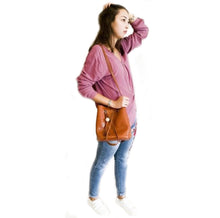 Load image into Gallery viewer, Womens Vegan Leather Shoulder Bag
