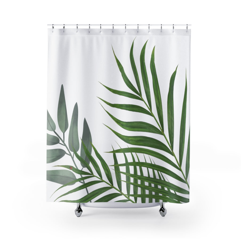 Lady Bug and Plant Shower Curtains