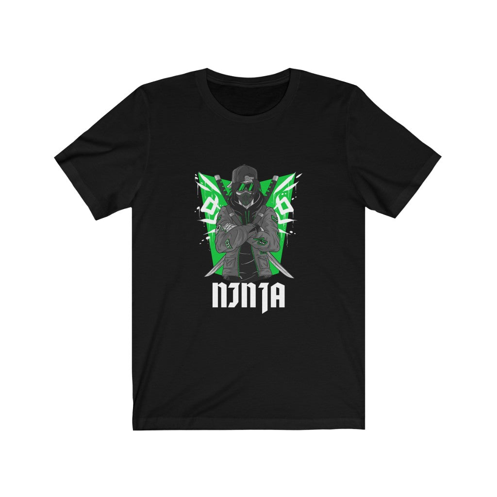 Mens Green Ninja Graphic T-Shirt