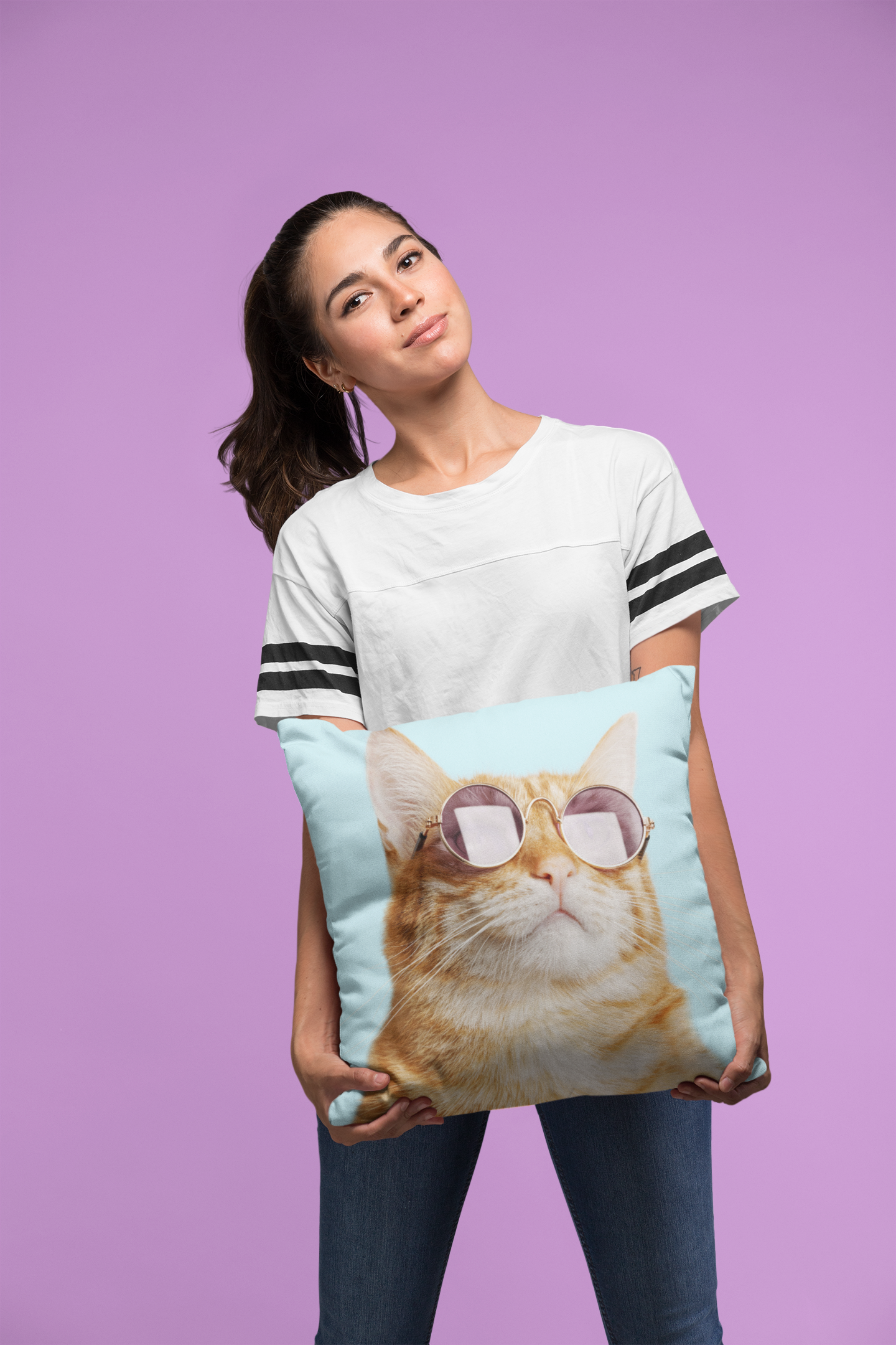 Cat is Always Right Square Pillow - 4 Sizes