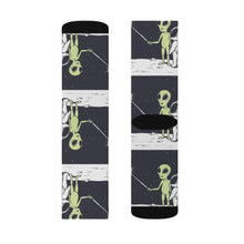Load image into Gallery viewer, Funny Alien Selfie Socks
