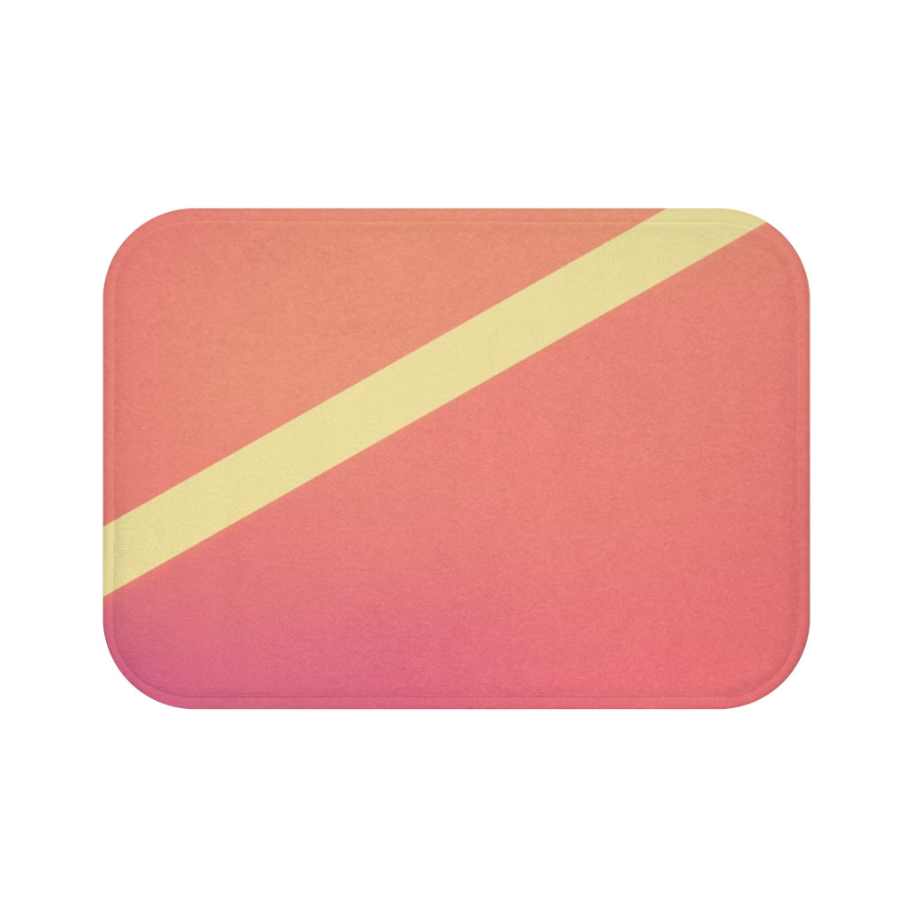 Pink Gradient Abstract Bath Mat Home Accents