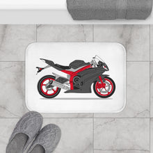Load image into Gallery viewer, Red Motorcycle Bath Mat
