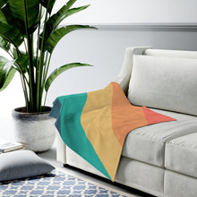 Load image into Gallery viewer, Diagonal Stripes Plush Blanket Throw
