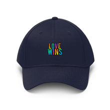Load image into Gallery viewer, Rainbow Love Wins Unisex Twill Cap
