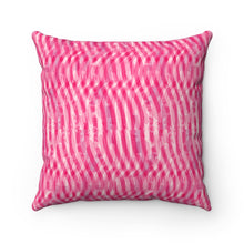 Load image into Gallery viewer, Happy Pink Square Pillow - 4 Sizes
