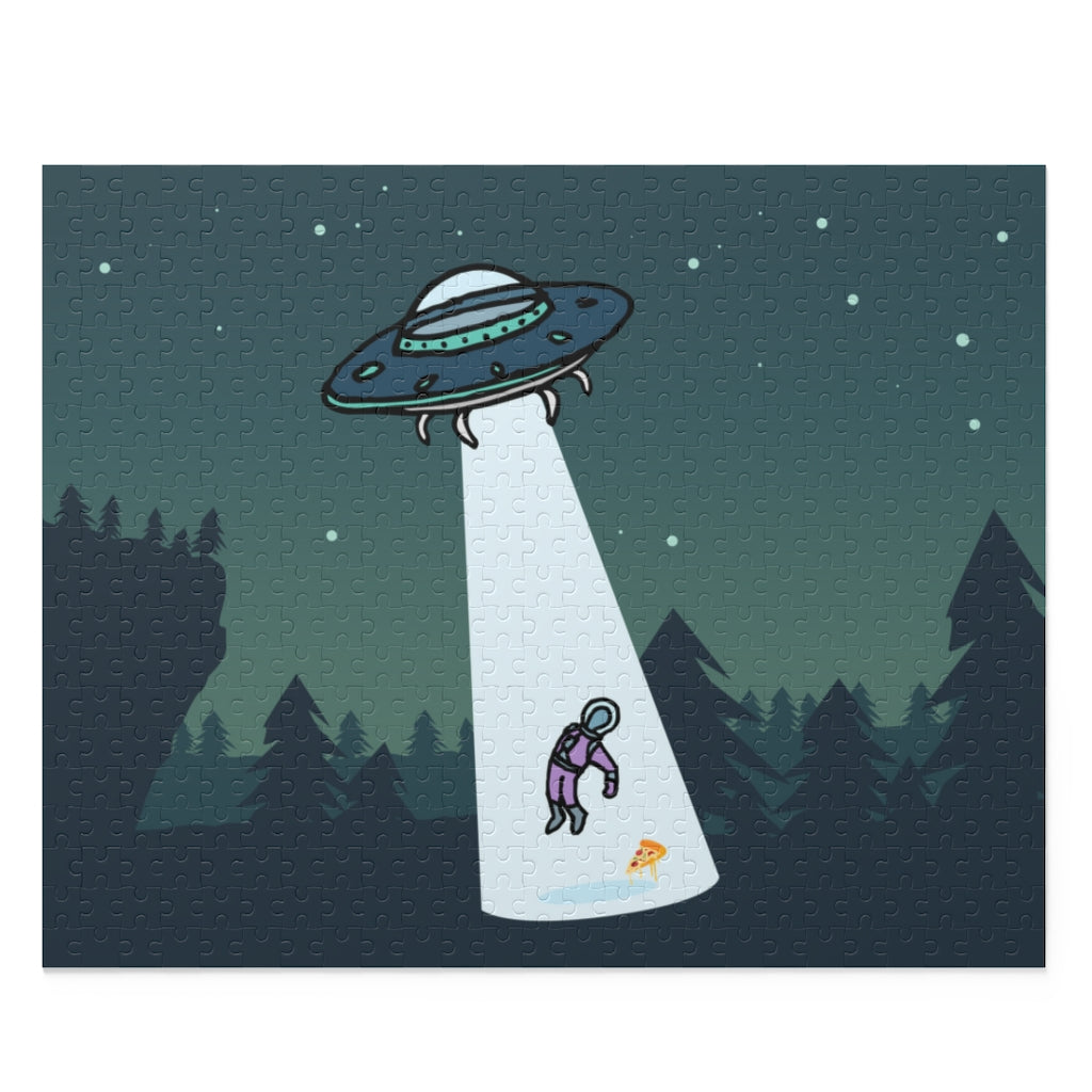 Alien Abduction with Pizza Jigsaw Puzzle 500-Piece