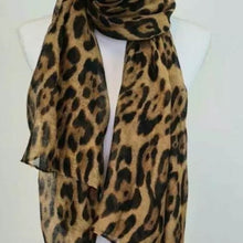 Load image into Gallery viewer, Womens Chiffon Leopard Print Scarves 2 Units Pack
