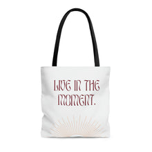 Load image into Gallery viewer, Live In The Moment Beach Shopper Tote Bag Medium
