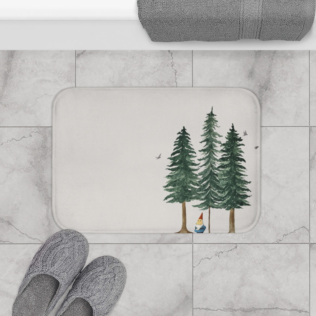 Gnome in Forest Bath Mat Home Accents