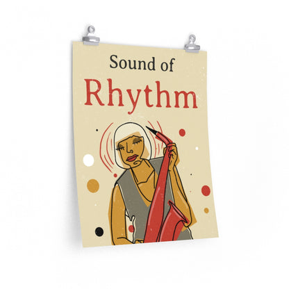 Sound of Rhythm Vintage Jazz Poster