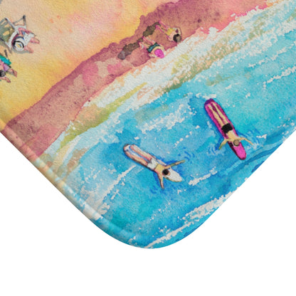 Colorful Day at the Beach Bath Mat Home Accents