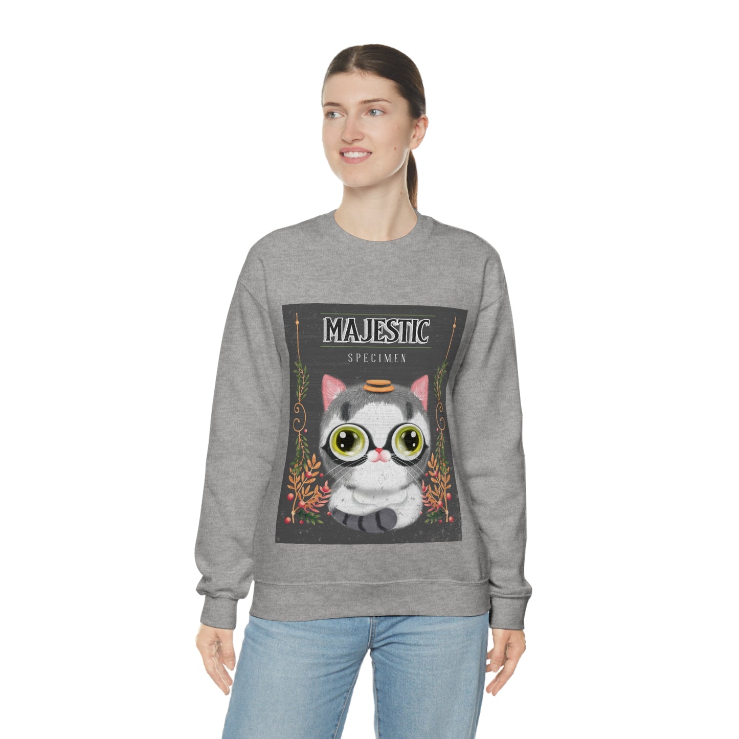 Womens Majestic Cat Sweatshirt