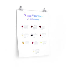 Load image into Gallery viewer, Grape Varieties for Winemaking Poster Room Decor
