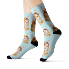 Load image into Gallery viewer, Cat with Sunglasses Socks
