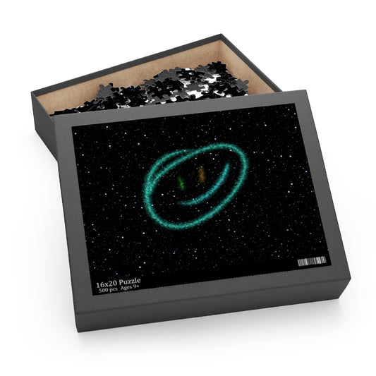 Smiley Face in Space Jigsaw Puzzle 500-Piece