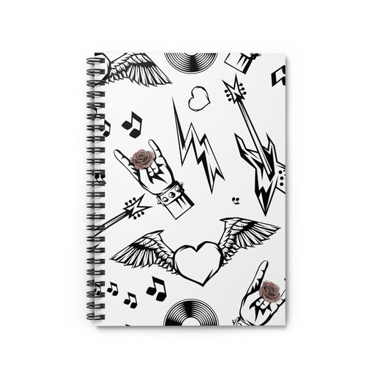 Rock and Roses Spiral Notebook