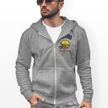 Load image into Gallery viewer, Mens Football Theme Zip Hooded Sweatshirt
