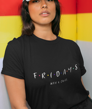 Load image into Gallery viewer, Womens Friday Work From Home &amp; Chill Jersey Short Sleeve Tee

