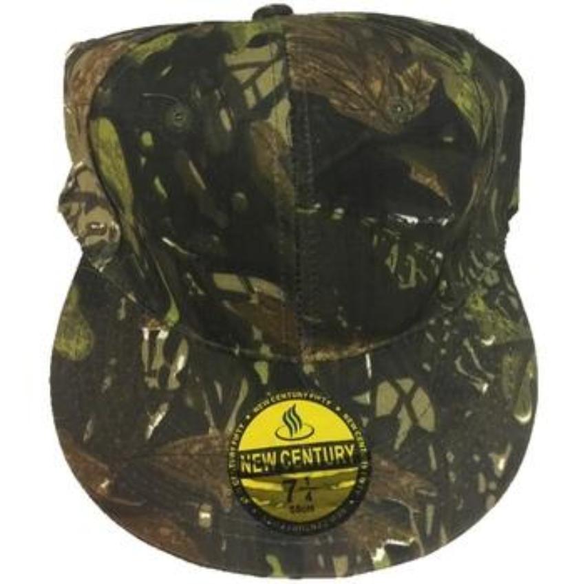 Wholesale CAMO Flat Bill FITTED Hat assorted size 36 units
