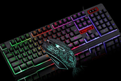 Ninja Dragon Z4 104 Keys LED Flame Gaming Keyboard with 2000 DPI Mouse