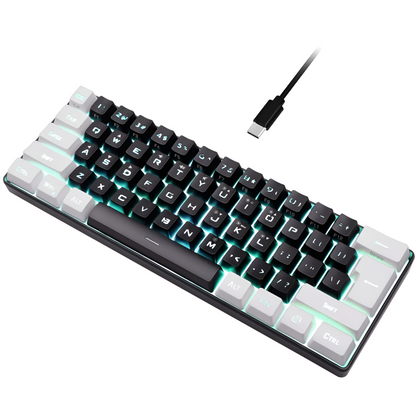 Onetify Floating Keycaps Compact Wired RGB Gaming Keyboard